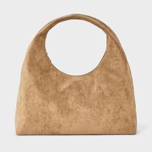 Elegant Tan Suede Women's Bag
